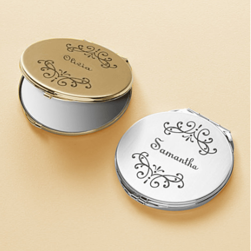 Embellished Pocket Travel Purse Mirror