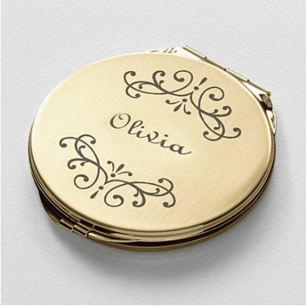 Embellished Pocket Travel Purse Mirror