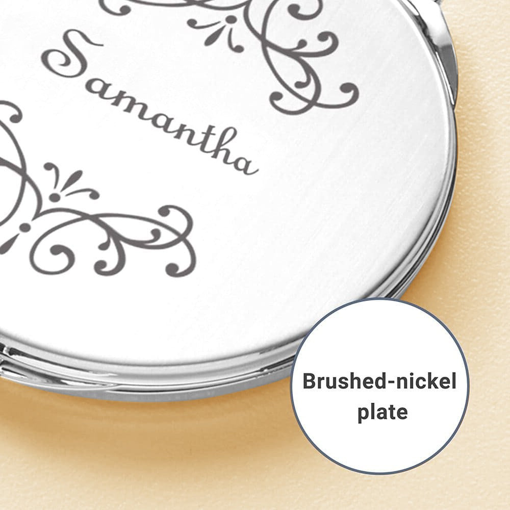 Embellished Pocket Travel Purse Mirror
